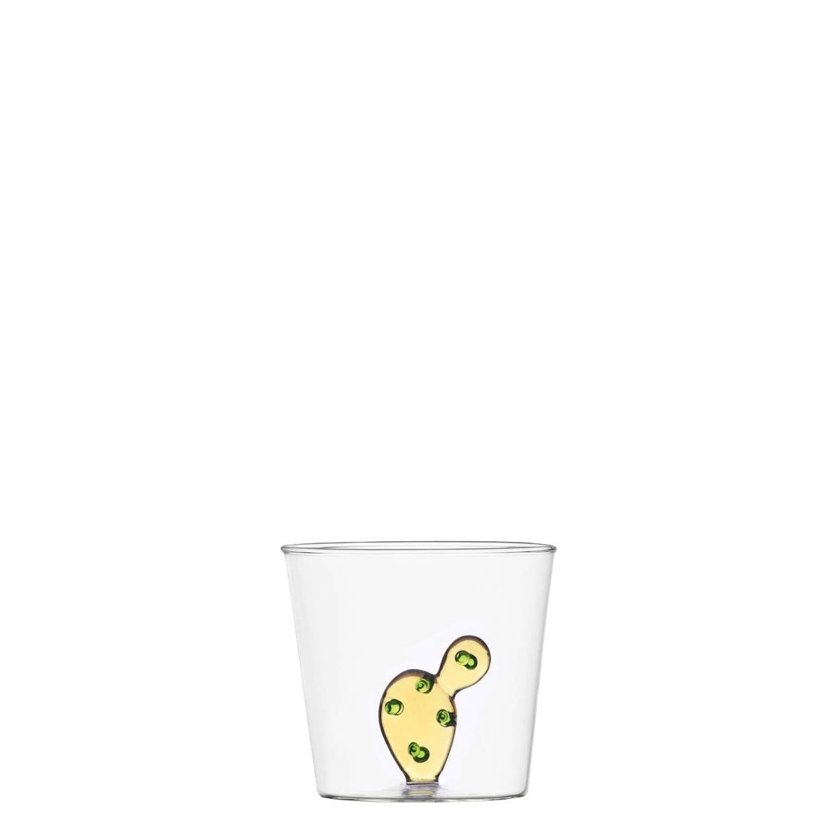 Glas mit gelbem Kaktus 350 ml