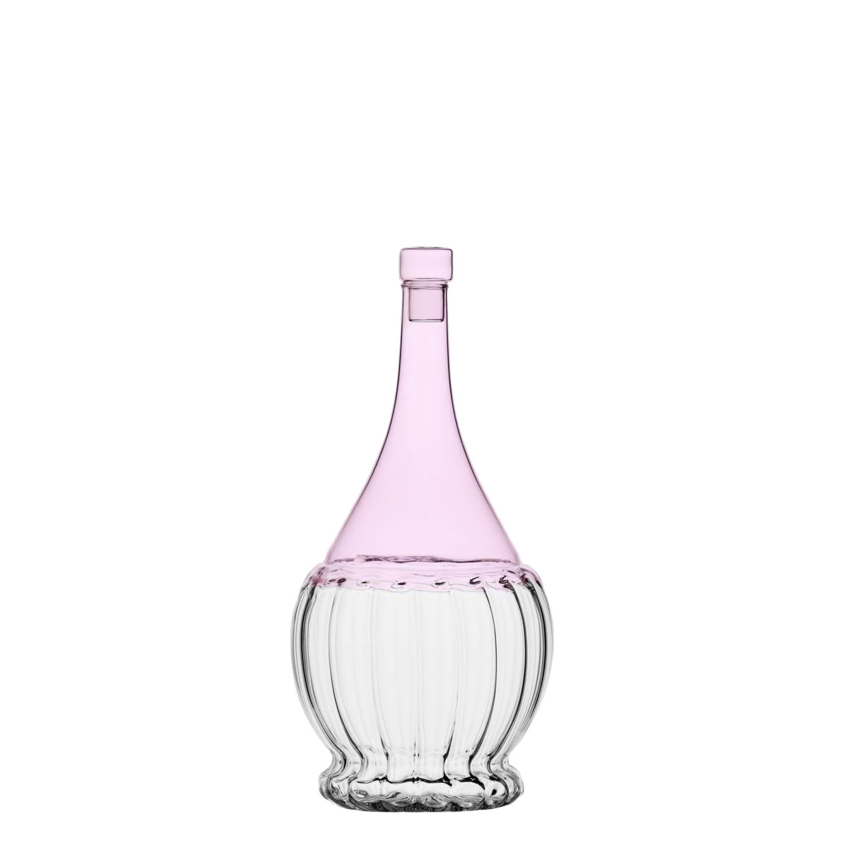 Flasche mit Verschluss rosa/transparent 1,1 l - Ichendorf