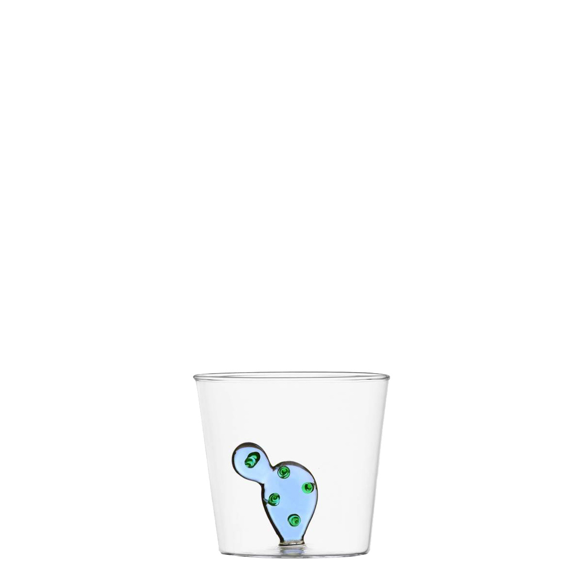 Glas mit blauem Kaktus 350 ml