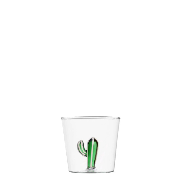 Glas mit grünem Kaktus 350 ml