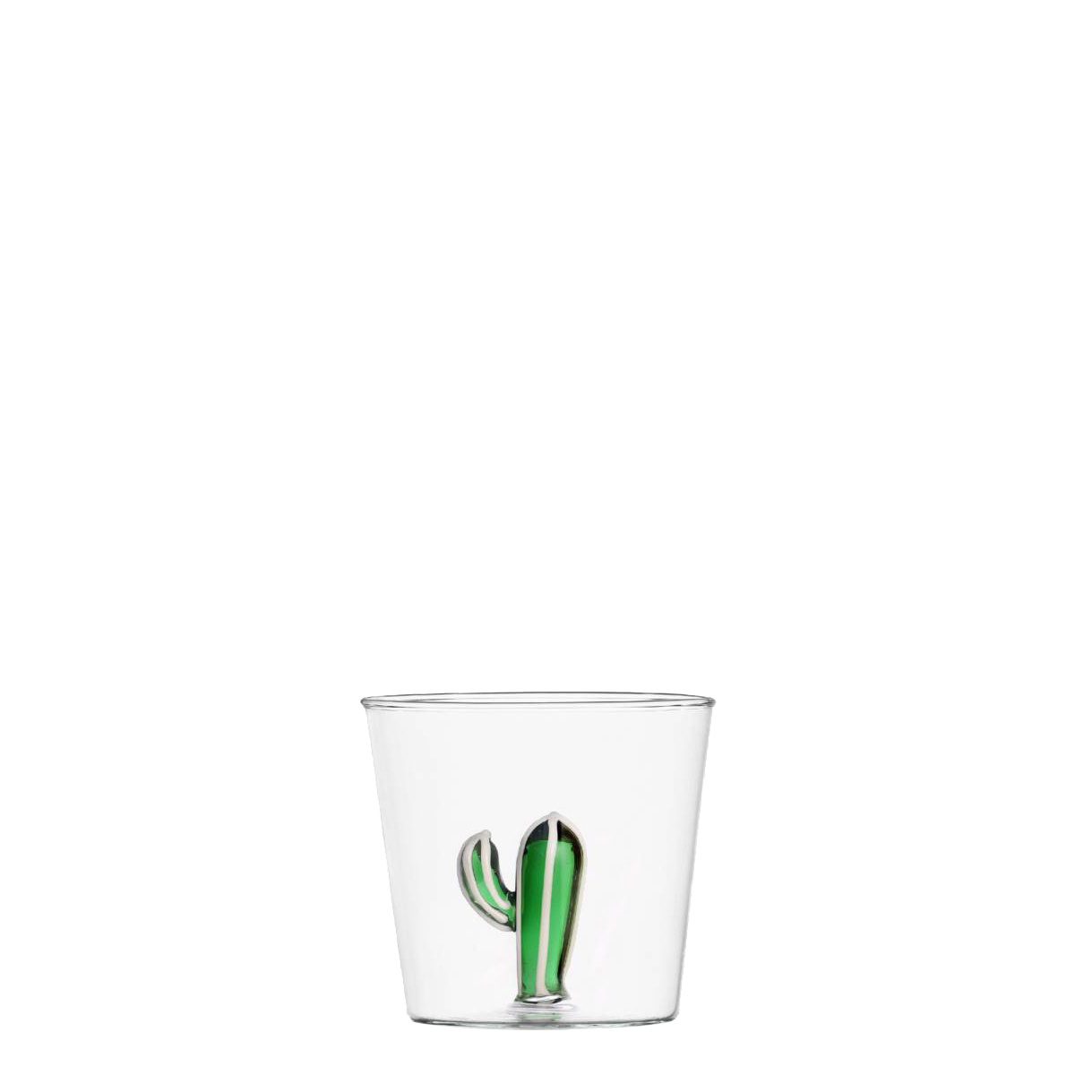 Glas mit grünem Kaktus 350 ml