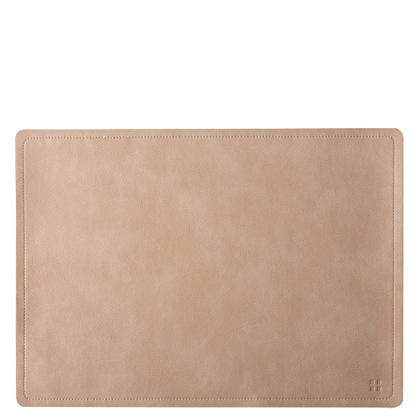Sandfarbenes rechteckiges Platzset PVC – Elements Ambiente