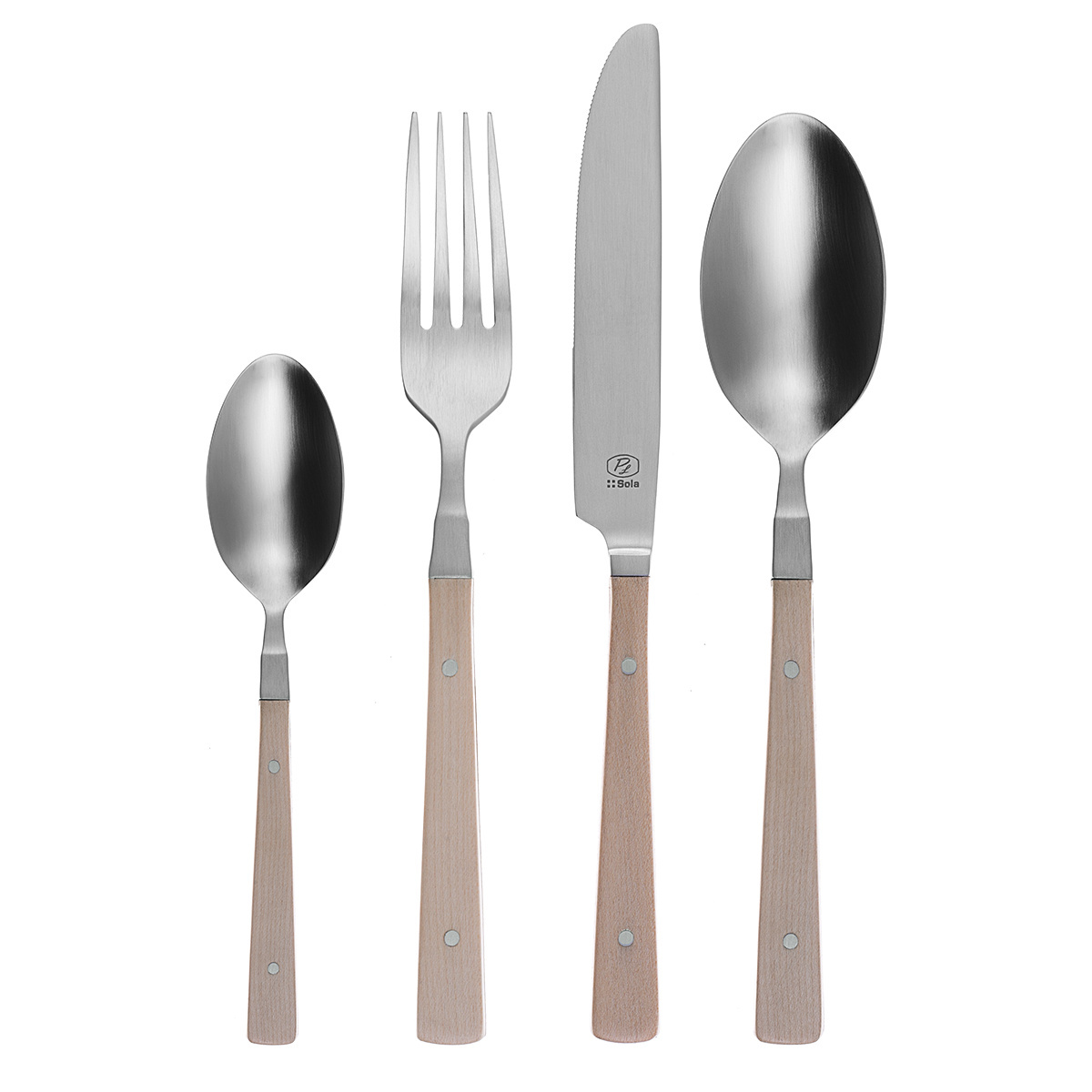 Besteckset 24-tlg. – Image Maple Wood