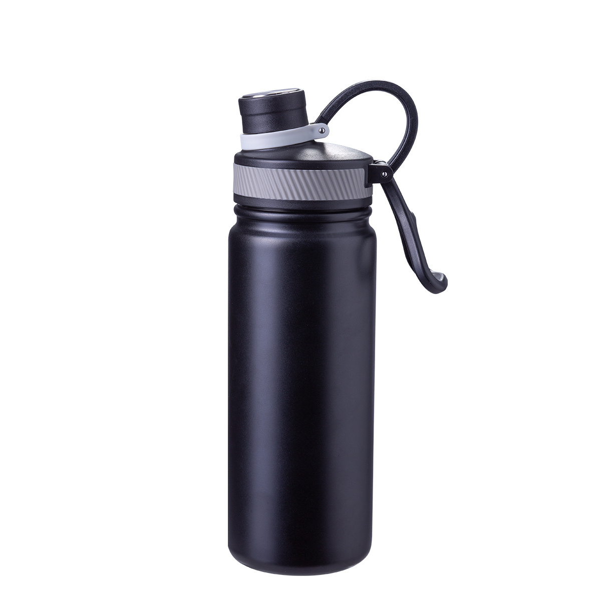 Edelstahlflasche 650 ml schwarz matt - To Go