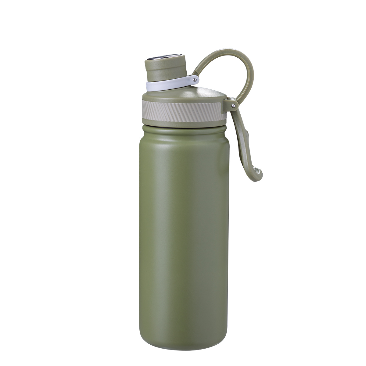 Edelstahlflasche 650 ml grün matt - To Go