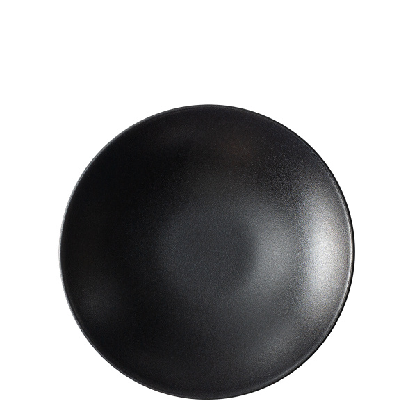 Tiefer Teller 21,5 cm 4 Stk. - Basic schwarz matt