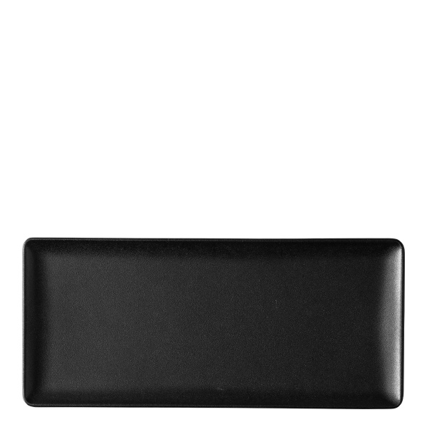 Platte rechteckig 24 x 13 cm - Basic black matt