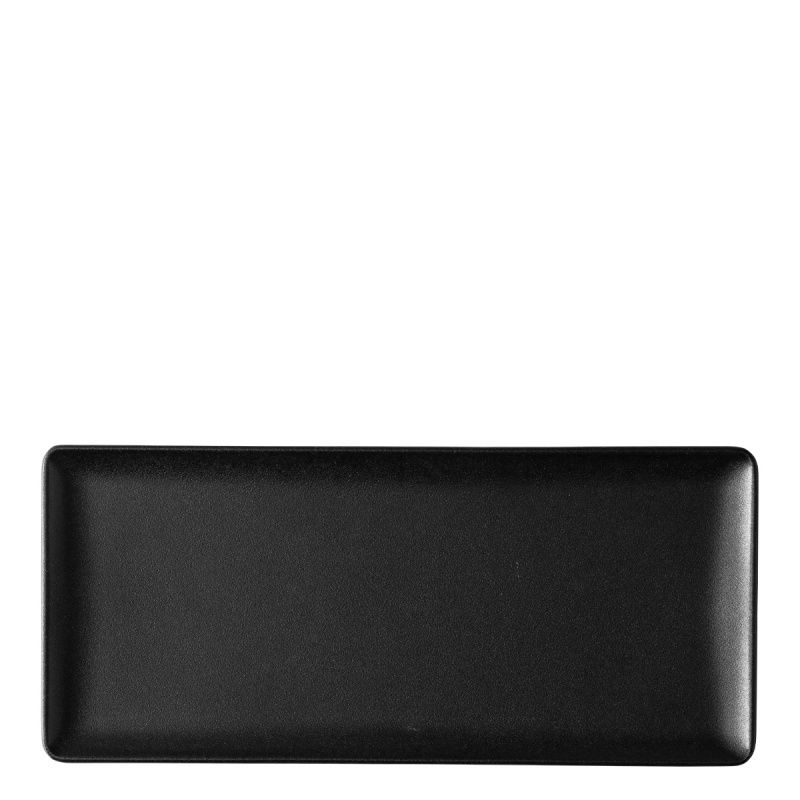 Platte rechteckig 24 x 13 cm - Basic black matt
