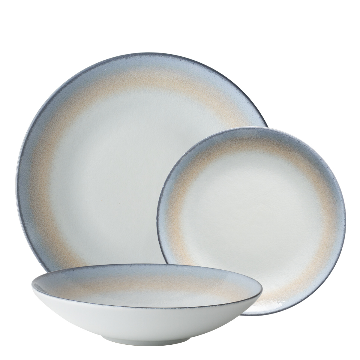 Teller-Set 18-tlg. - Ice Rim