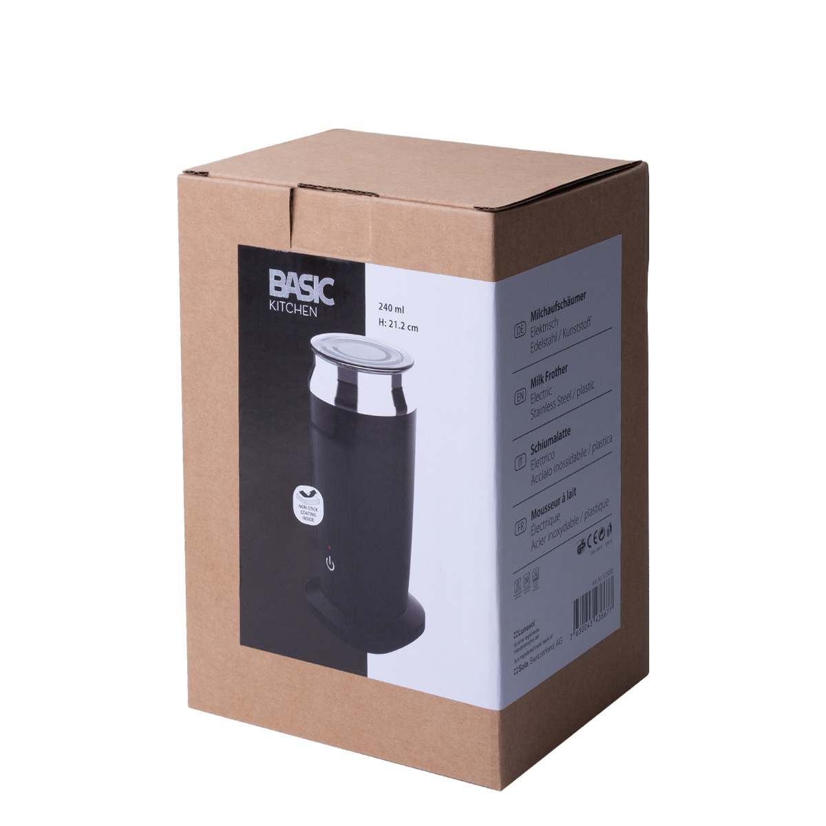 Elektrischer Milchaufschäumer 240 ml, Basic Kitchen