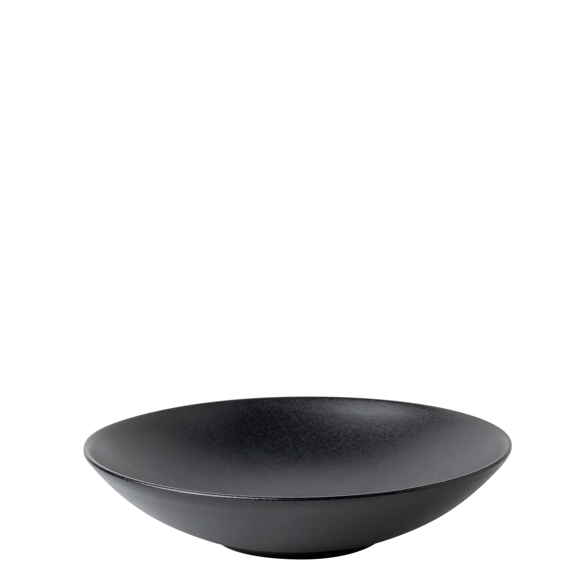 Tiefer Teller 21,5 cm 4 Stk. - Basic schwarz matt