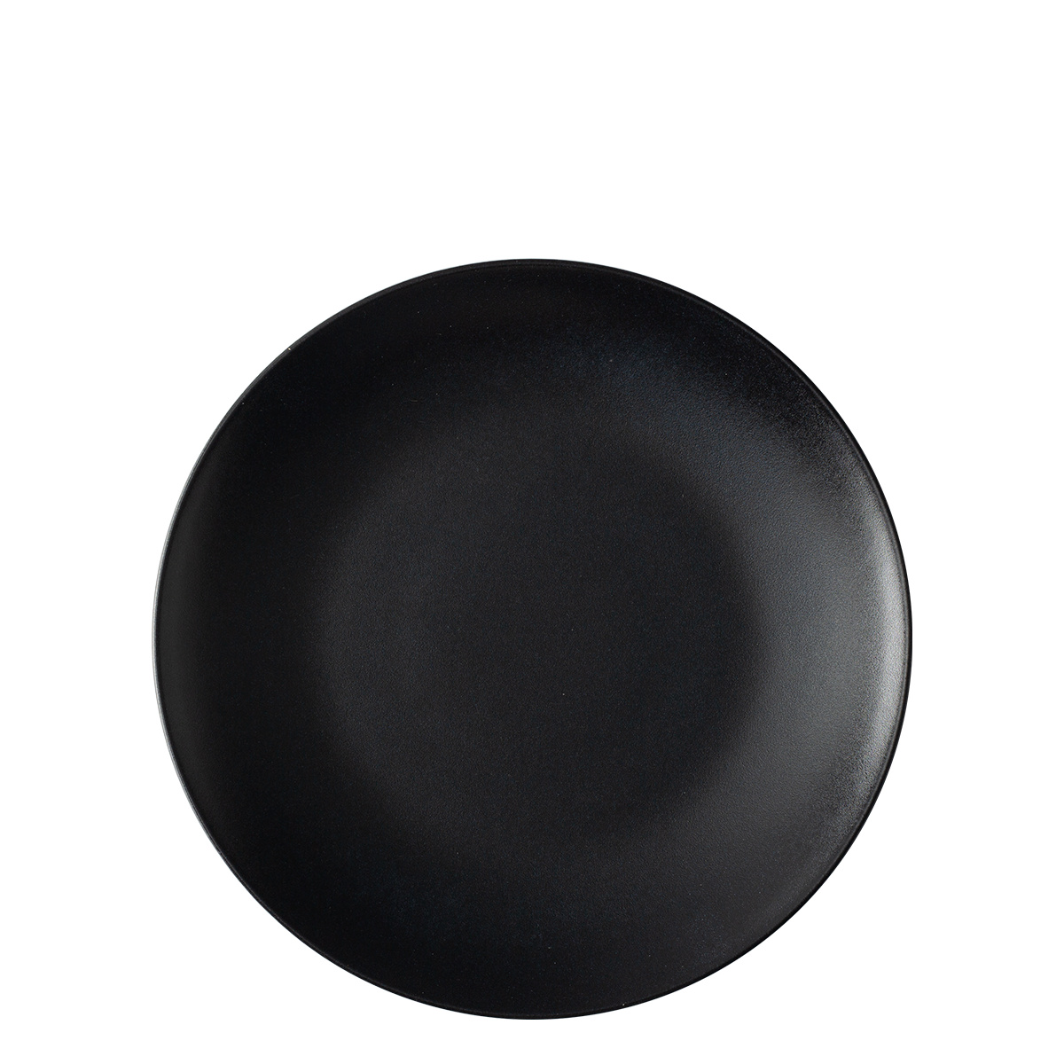 Flacher Teller 20,5 cm 4 Stk. - Basic schwarz matt