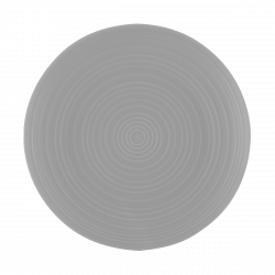 Teller flach Gaya RGB Spiral hellgrau 28 cm